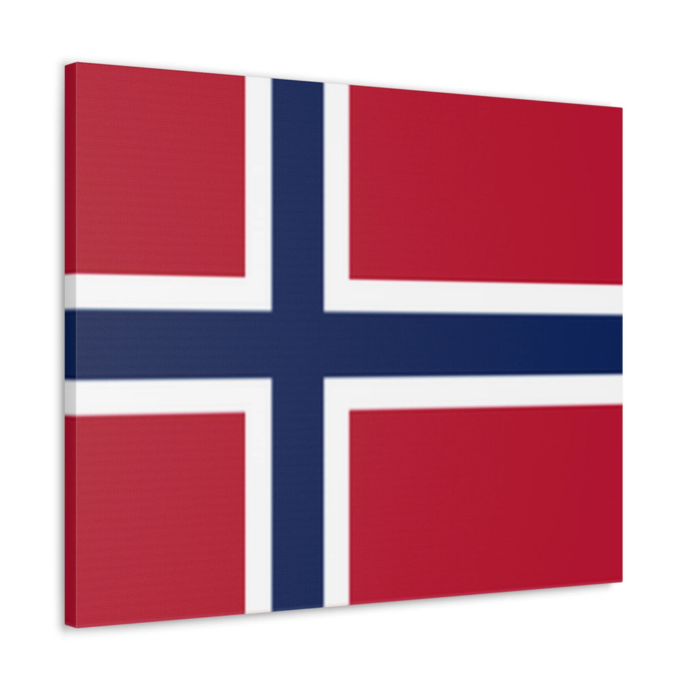 Norway Country Flag Canvas Vibrant Wall Art Unframed Home Decor